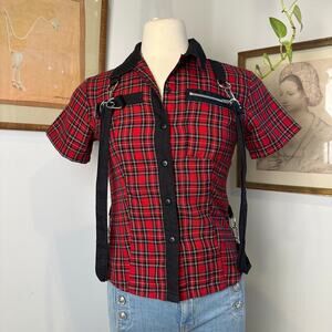 Goth Punk Button-Up Top size M TRIPP Brand